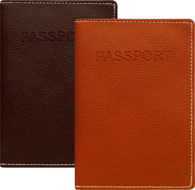 MATSS Passport Combo for Men and Women(Brown, Orange)