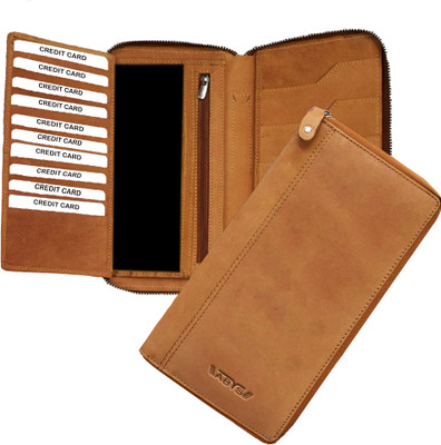 ABYS Leather Tan Passport Holder||Mobile Cover(Tan)
