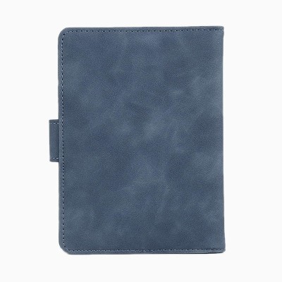 HOUSE OF QUIRK Passport Holder Cover, PU Leather Passport Cover Case Organiser-14X10X1 cm(Blue)