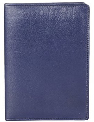 HIDECART Unisex Geniune Leather passport cover(Blue)