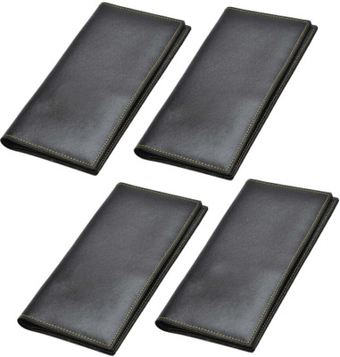 Vorak Ahimsa Stylish Document Holder Passport and Cover Checkbook Organiser(Black)