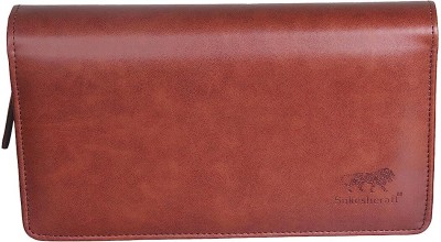Sukeshcraft Multiple Cheque Book Holder /8 Digit Calculator/ Financial Note pad(Brown)