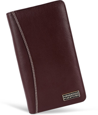 Hammonds Flycatcher popo Multiple Passport Holder Redwood Brown(Red)