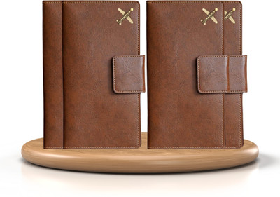 Vorak Ahimsa Stylish Gift Combo Bulk Set Passport Cover-Thanksgiving Gift(Brown)