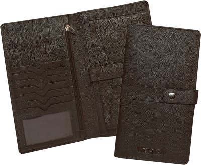 ABYS Genuine Leather Travel Document Holder For Men And Women(Brown)