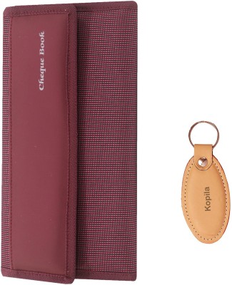 Kopila PU Leather & Matte Expanding and Multiple Cheque Book Holder for Travelling(Pink)