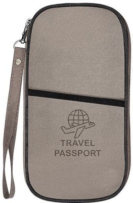 Dealdona Family Passport Holder Waterproof Wallet , Travel Document Organizer Cards Case(Grey, Black)