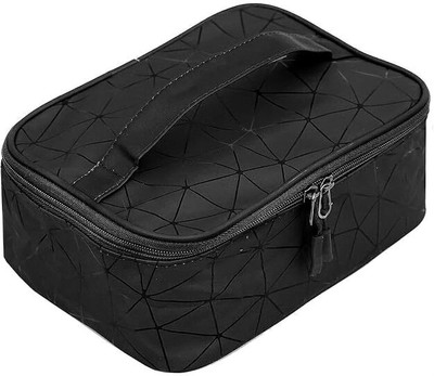 AASAISH Multipurpose Fashion Cosmetic Makeup Organizer Bag for Home & Travel Vanity Bag(Black)