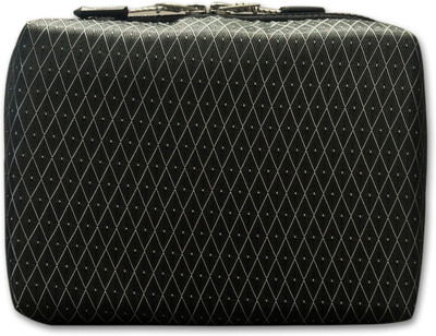 HANDCUFFS Cable Organiser Bag Polyester Ripstop Tech Storage Organiser(Black)