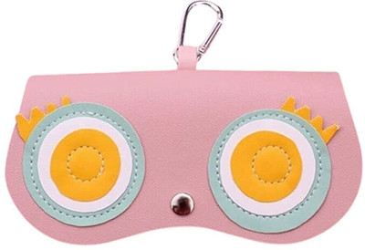 Zesta Cute Pink Sunglasses Travel Organizer Glass Cover Box/Spectacle Case Leather(Pink)