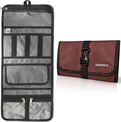 Cranique Gadget Organizer Pouch - Utility Travel Case for Electronics Accessories Storage(Maroon)