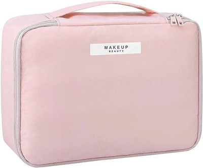 AASAISH Makeup Cosmetic Bag for Women Cosmetic Large Travel Bag for Reusable Toiletry(Pink)