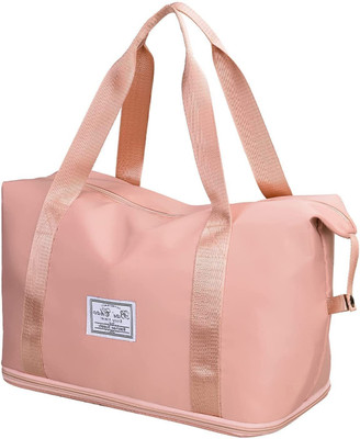 KEETLY Multi Purpose Travel Duffle Bag Large Capacity Folding Lightweight Waterproof(Beige)