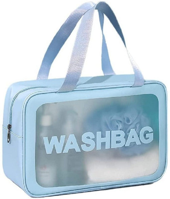 Flywind Wash Bag Pouch for Travel Kit Toiletry Bag Cosmetic Bag Make Up Box(Blue)