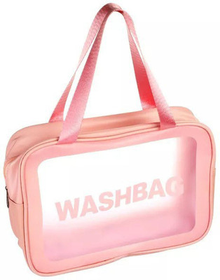 Cathiya sales Large Makeup Bag Wash Bag Toiletry Organizer for Travel Travel Toiletry Kit(Pink)