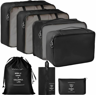 JD FRESH Travel Organizer Pouches(Black)