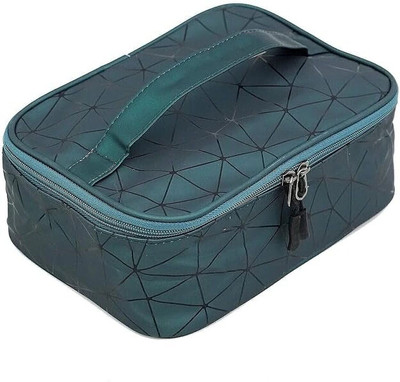 AASAISH Multipurpose Fashion Cosmetic Makeup Organizer Bag for Home & Travel Vanity Bag(Green)