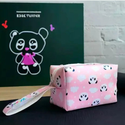 Fangsu Makeup Pouch for Womens Travel Toiletry Makeup Case Portable Cosmetic Zipper Bag Cosmetic Bag