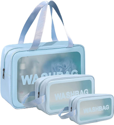 HouseOfCommon Toiletry Bag, Wash Bag Cosmetic Bag Cosmetic Bag(Pack of 3)