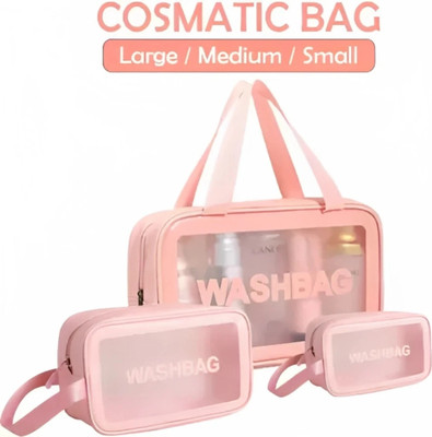 Casahug Cosmetic wash bag Travel Toiletry Kit(Pink)