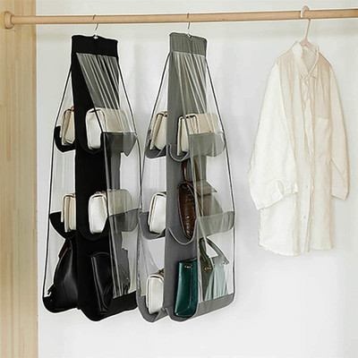MSclassy 6 Pocket Foldable Hanging Purse Handbag Organizer(Multicolor)