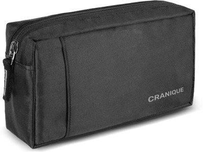 Cranique Charger Pouch Gadget Bag Travel Organizer(Black)