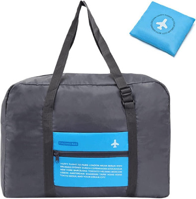 KEETLY Travel Bag Foldable Duffel Luggage Bag carry on Nylon Sports Tote Gym Bag(Blue)