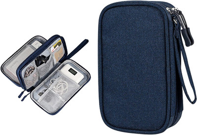 netizen Quality Electronics Accessories Organizer Travel Multipurpose Waterproof Case(Blue)