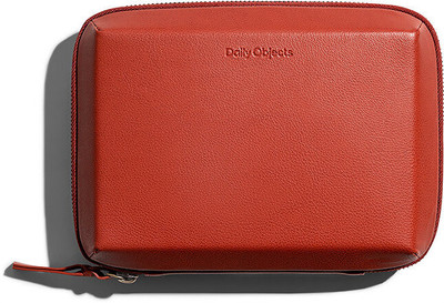 DailyObjects Marshal Mini Tech Kit Organiser - Leatherite - Red(Red)