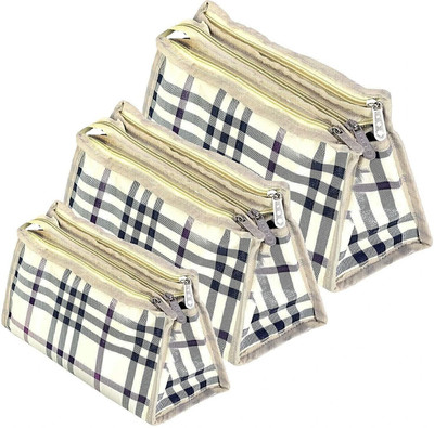 Flywind Set of 3 Synthetic Travel & Cosmetic Pouch for Men & Women(Green, Black)