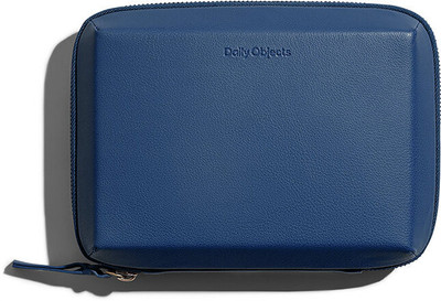 DailyObjects Marshal Mini Tech Kit Organiser - Leatherite - Blue(Blue)