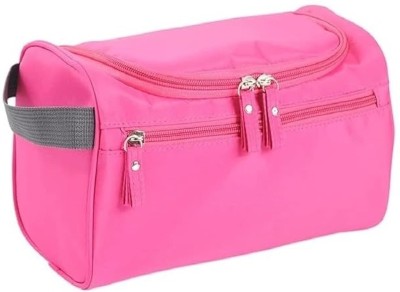 PHILLIN Beauty Organizer Case,Toiletry Cosmetic Women Travel Large Waterproof Makeup Bag(Pink)