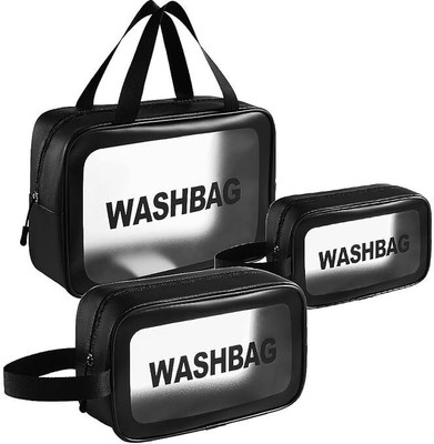 Prime Avtar Makeup Travel Pouch Set of 3 Portable Cosmetic Bag for Toiletries,Brushes,Makeup Travel Toiletry Kit(Multicolor)