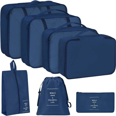ALMURAT 7 Set Packing Bags for Travel, Luggage, and Suitcases Accessories(Blue)