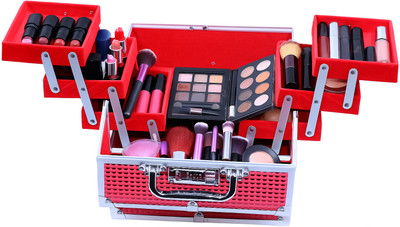 Bonanza RubyGrid Pro Vanity Box & Makeup Organizer Multi purpose Vanity Box(Red)