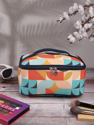 Anekaant Cosmetic Pouch(Blue, Multicolor)