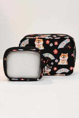 RISHAV HANDICRAFTS Cosmetic Pouch(Beige)