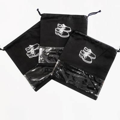 Biowaste Solution Shoe Pouch(Black)