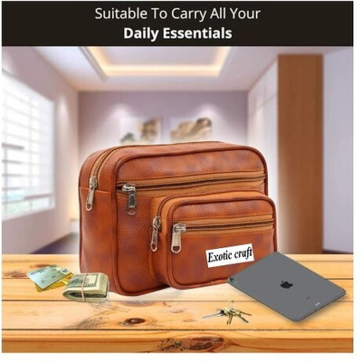 EXOTICCRAFT Passport Pouch(Brown)