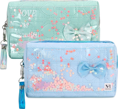 NFI essentials Cosmetic Pouch(Blue, Green)