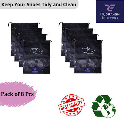RUDRANSH ENTERPRISE Shoe Pouch(Black)