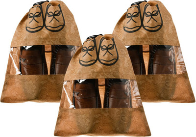 KUBER INDUSTRIES Shoe Pouch(Beige)