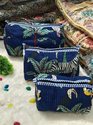 Craftwellstudio Cosmetic Pouch(Blue)