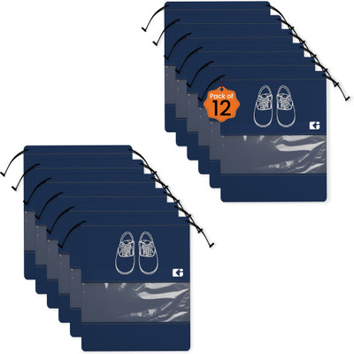 KUBER INDUSTRIES Shoe Pouch(Blue)