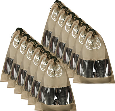 KUBER INDUSTRIES Shoe Pouch(Brown)
