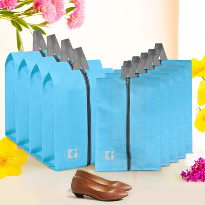 KUBER INDUSTRIES Shoe Pouch(Blue)