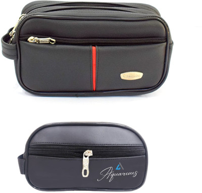 AKG TRADERS Cosmetic Pouch(Black)