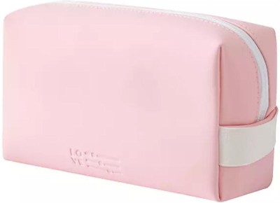 Pinkmpire Travel Toiletry PU Leather Portable Zipper Cosmetic Makeup Pouch Cosmetic Bag