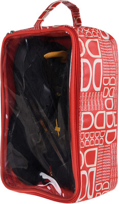 KUBER INDUSTRIES Shoe Pouch(Red)