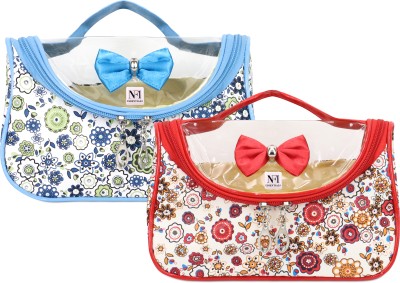 NFI essentials Cosmetic Pouch(Red, Blue)